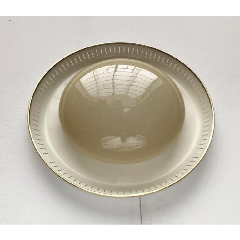 Mid-Century Metal and Glass Plafoniere Ceiling, 1960s In Excellent Condition For Sale In Hamburg, DE