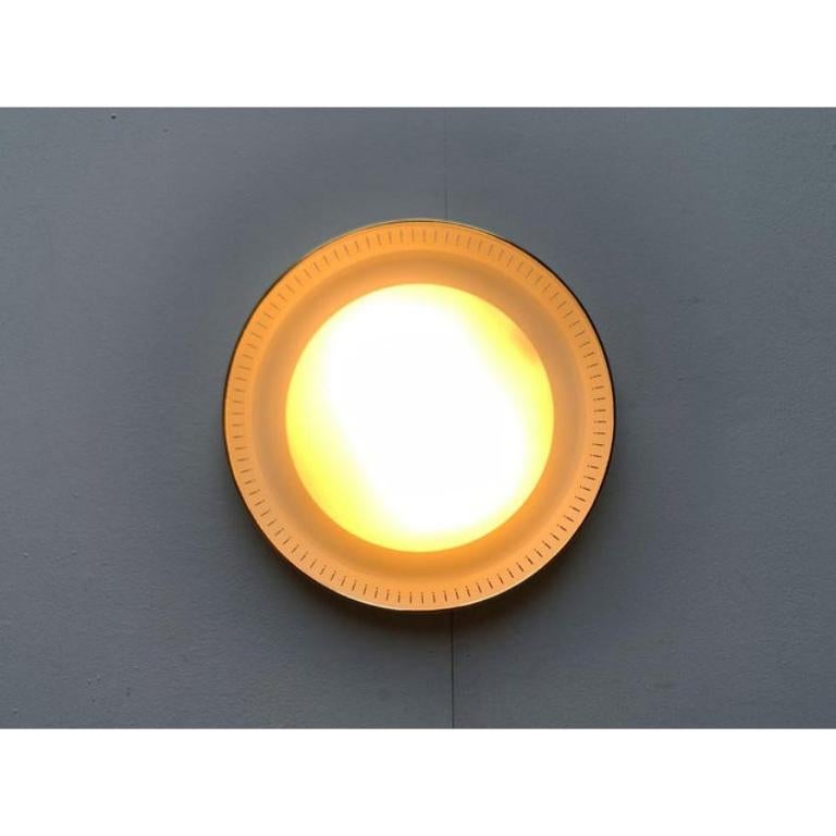 Mid-Century Metal and Glass Plafoniere Ceiling, 1960s For Sale 1