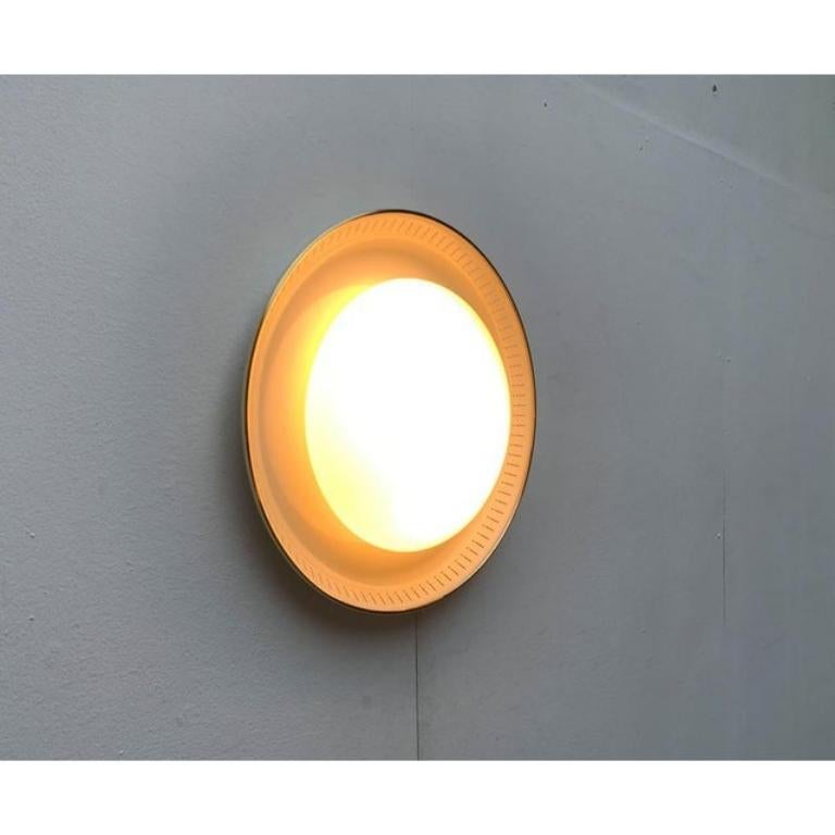 Mid-Century Metal and Glass Plafoniere Ceiling, 1960s For Sale 2
