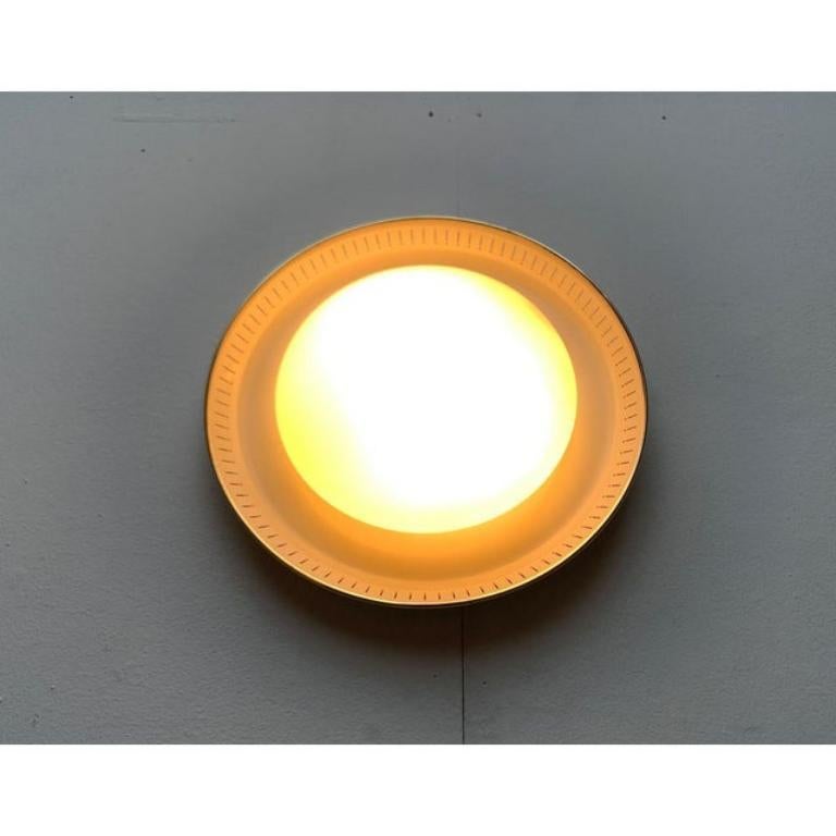 Mid-Century Metal and Glass Plafoniere Ceiling, 1960s For Sale 4