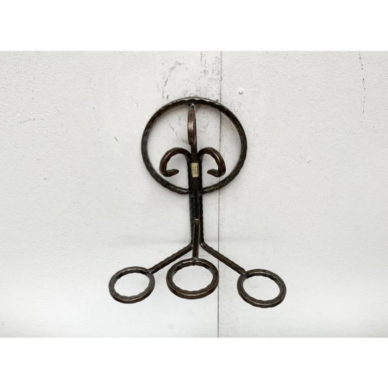 Wandkerzenhalter aus Metall und Glas aus der Mitte des Jahrhunderts von Cawa, Dänemark, 1960er Jahre im Angebot 6
