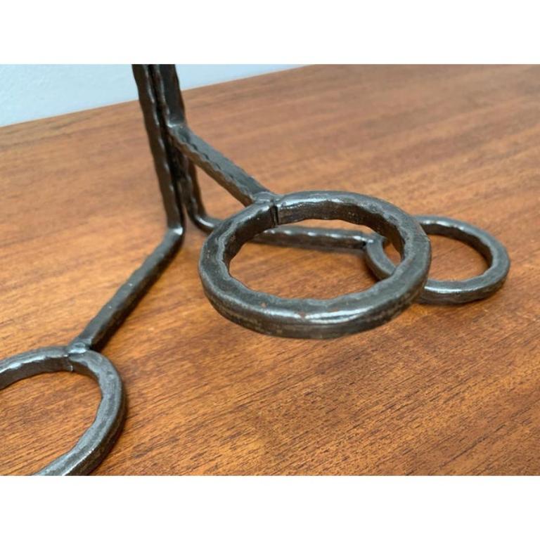 Wandkerzenhalter aus Metall und Glas aus der Mitte des Jahrhunderts von Cawa, Dänemark, 1960er Jahre im Angebot 2