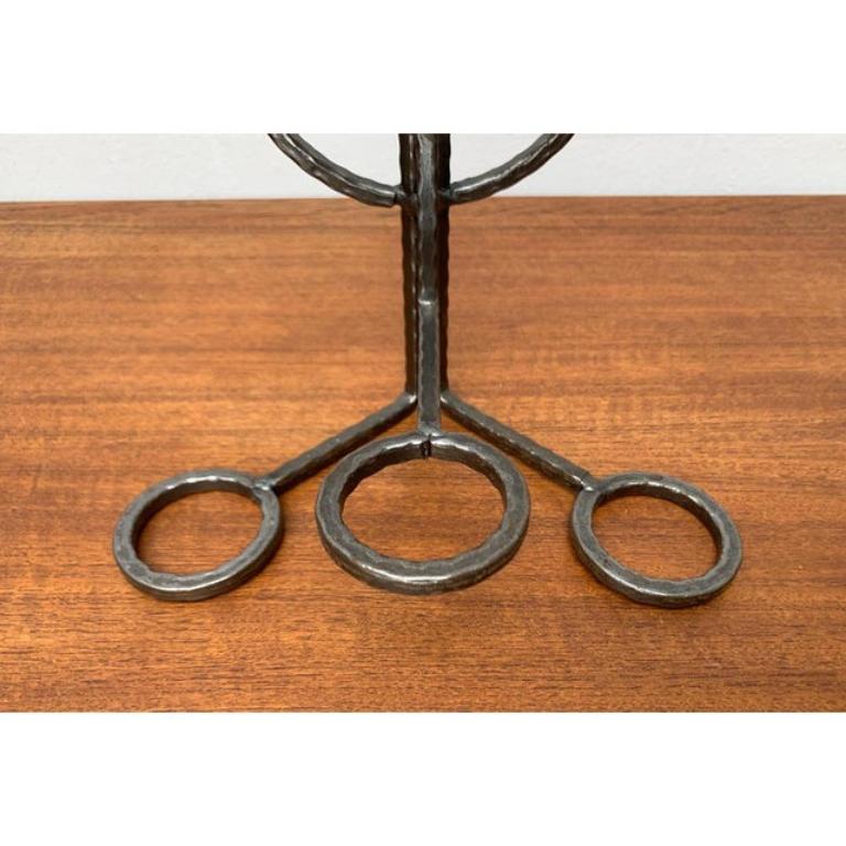 Wandkerzenhalter aus Metall und Glas aus der Mitte des Jahrhunderts von Cawa, Dänemark, 1960er Jahre im Angebot 3
