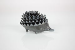 Mid-Century Metal Ashtray in the Shape of a Hedgehog, 1960's