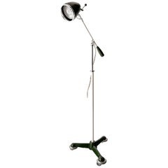 Midcentury Metal Bauhaus Floor Lamp by Christian Dell for Bünte & Remml, 1930
