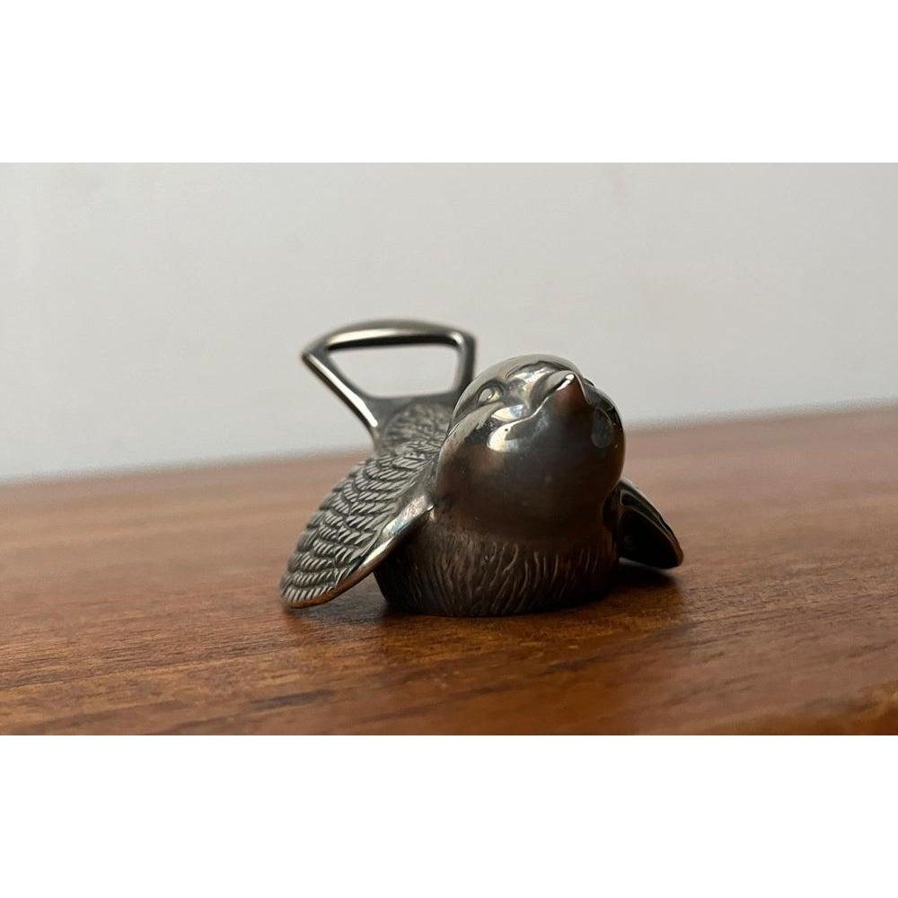 Ouvre-bouteille oiseau en métal du milieu du siècle, années 1960 en vente 4
