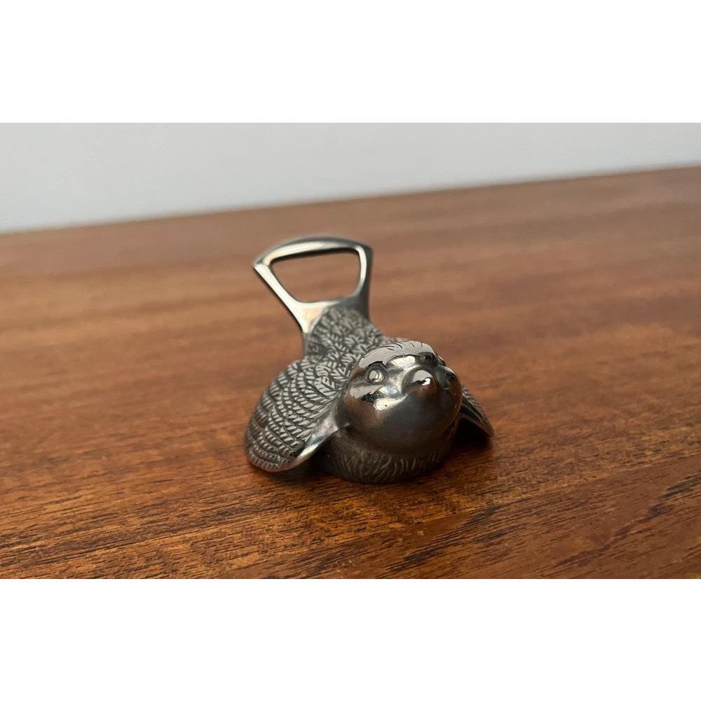 Mid-Century Modern Ouvre-bouteille oiseau en métal du milieu du siècle, années 1960 en vente