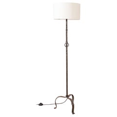 Mid century Metal Brutalist floor lamp