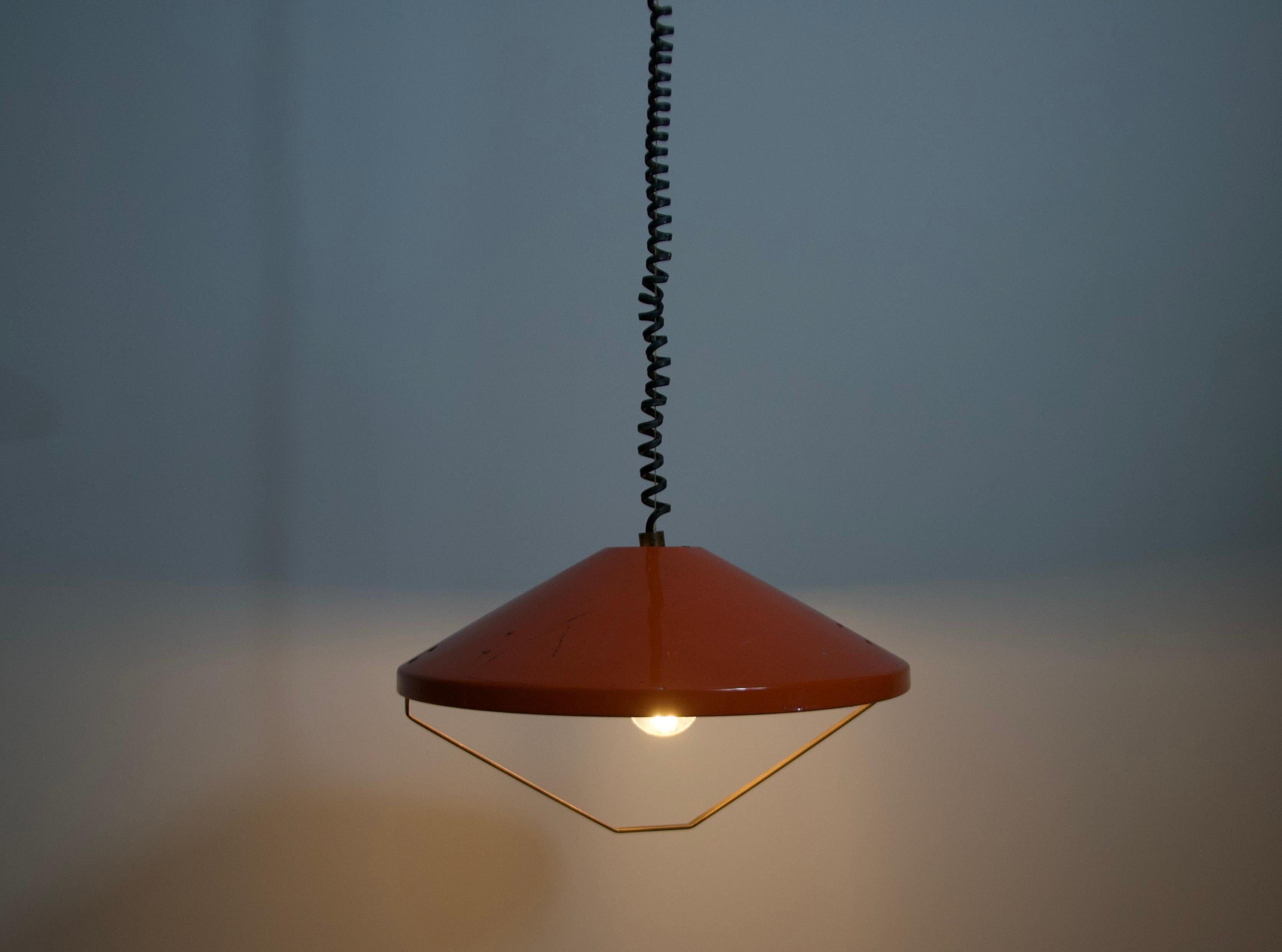 Mid-Century Modern Mid-Century Metal Ceiling Lamp by Stilnovo, Italy, 1960s For Sale