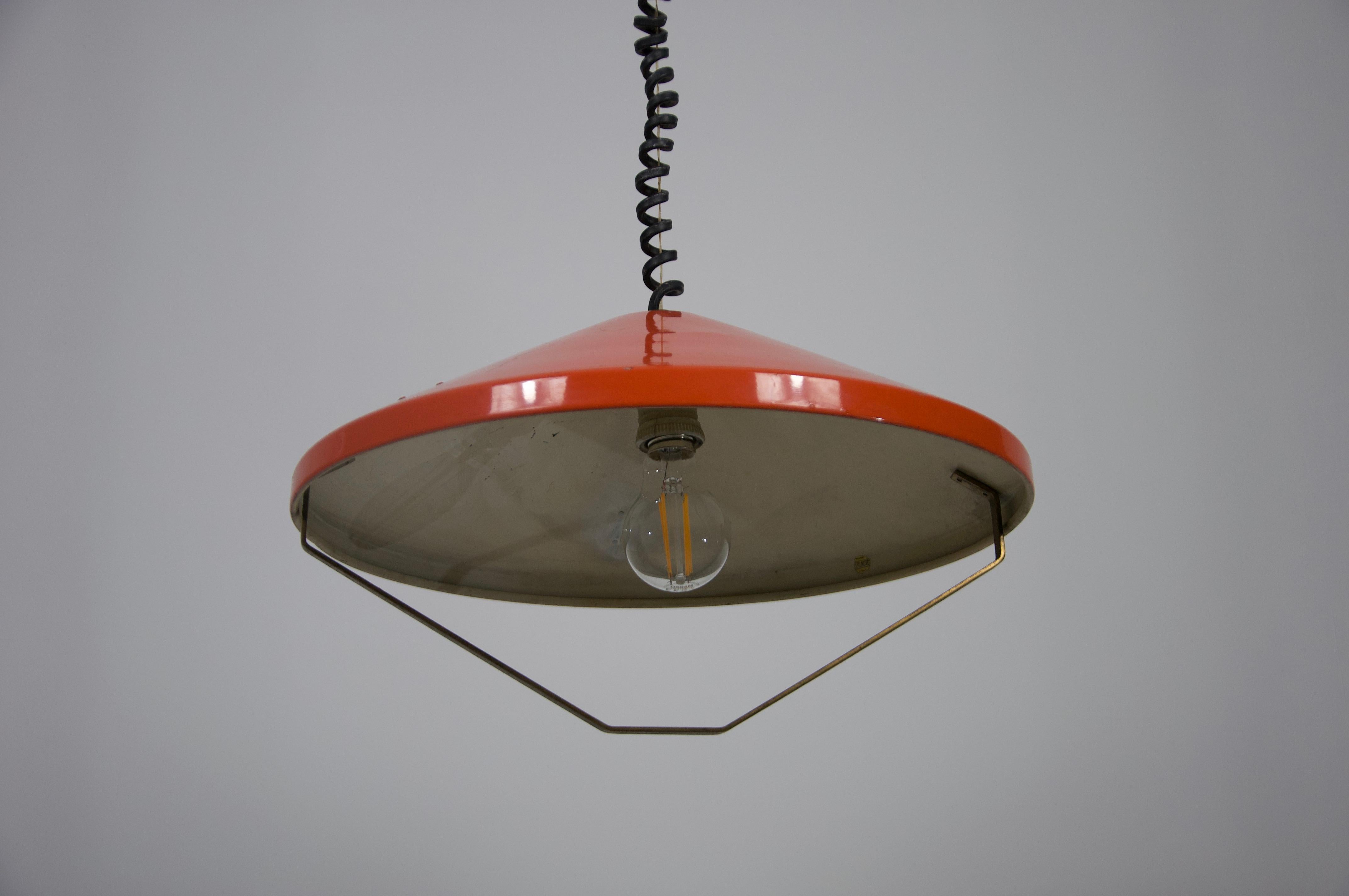 Mid-20th Century Mid-Century Metal Ceiling Lamp by Stilnovo, Italy, 1960s For Sale