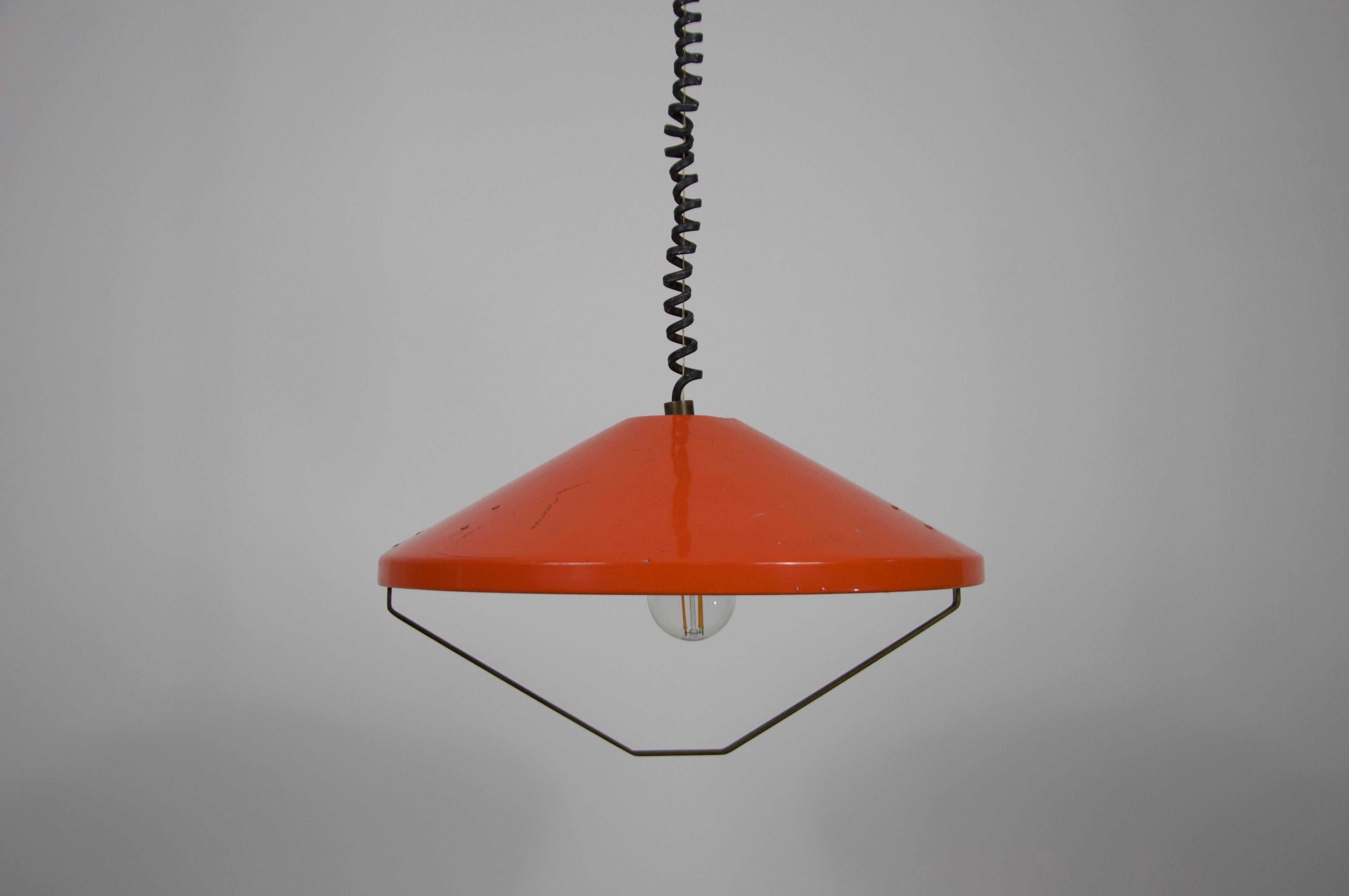 Mid-Century Metal Ceiling Lamp by Stilnovo, Italy, 1960s For Sale 1