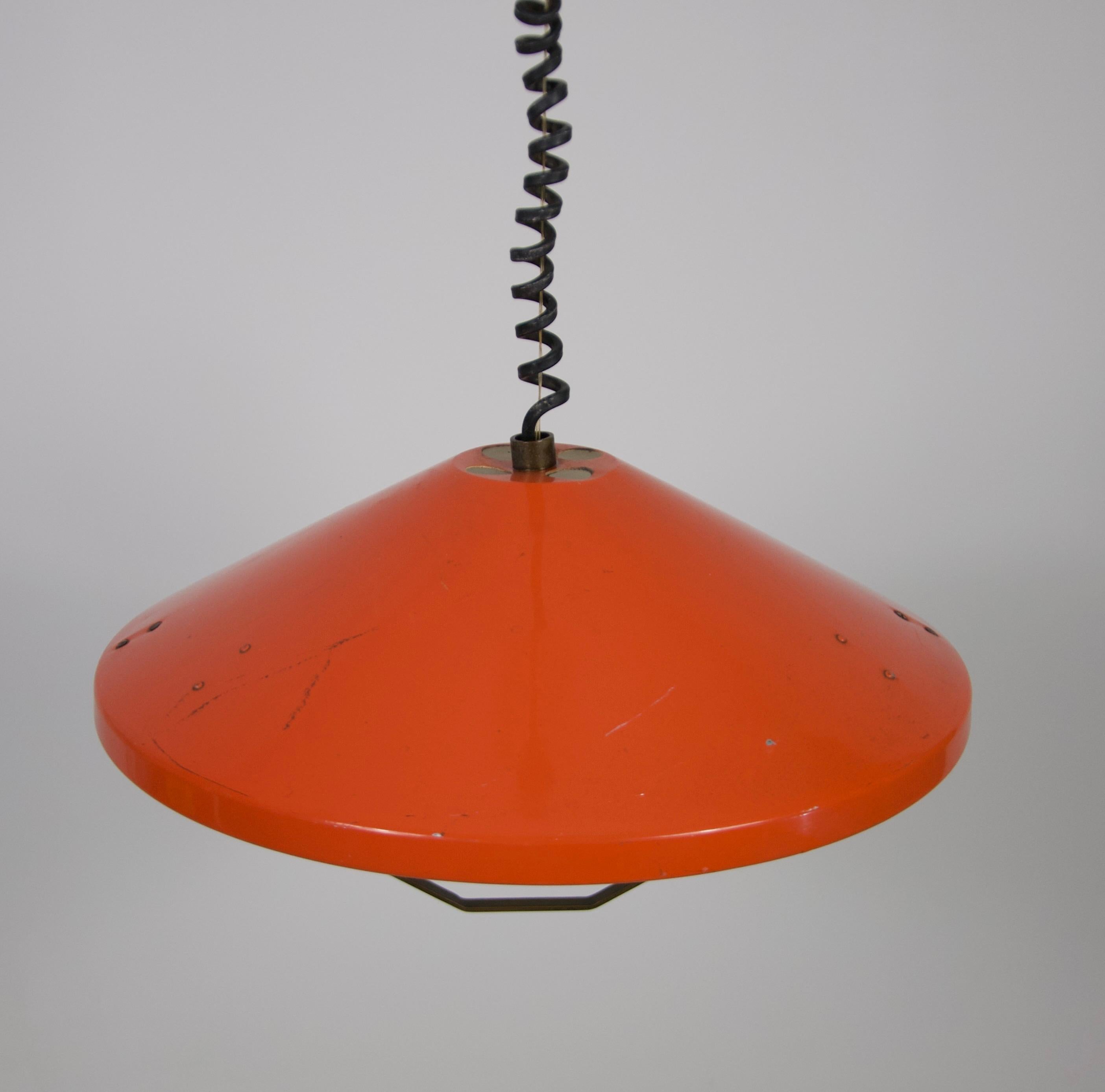 Mid-Century Metal Ceiling Lamp by Stilnovo, Italy, 1960s For Sale 2