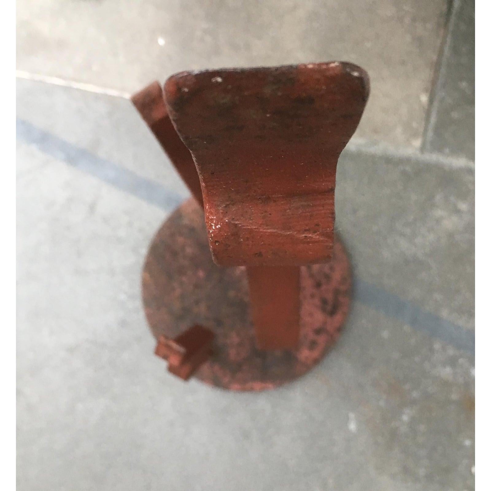 Mid-Century Metal Crane Bird Sculpture, 1960s For Sale 6
