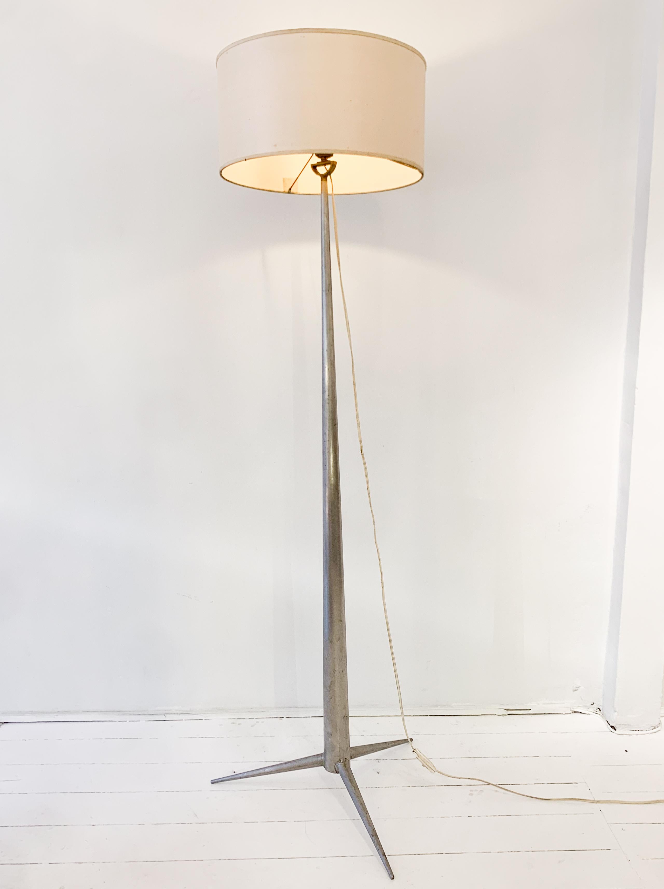 Belgian Mid-century metal floor lamp by Emiel Veranneman, Belgium 1958 For Sale