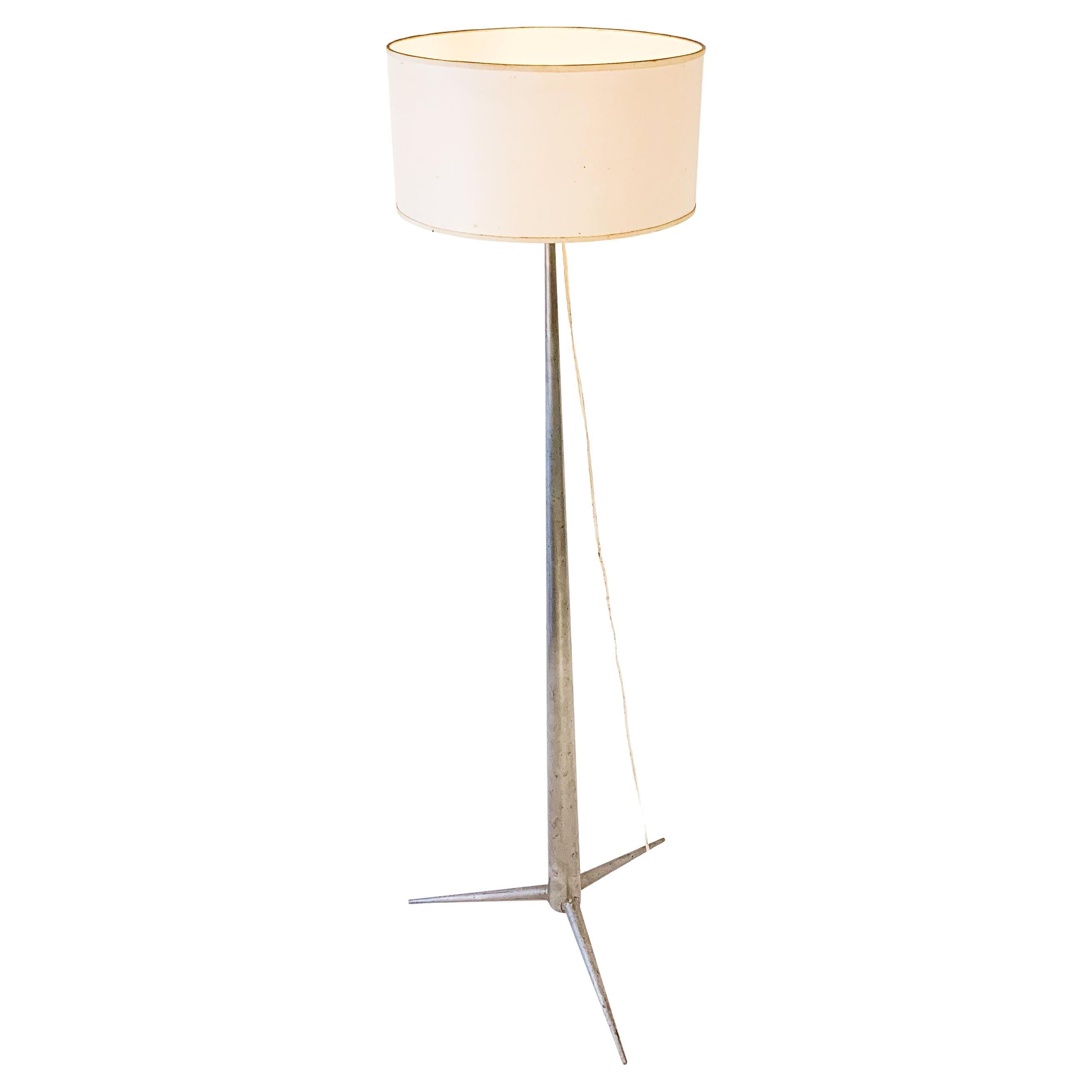 Mid-century metal floor lamp by Emiel Veranneman, Belgium 1958 For Sale