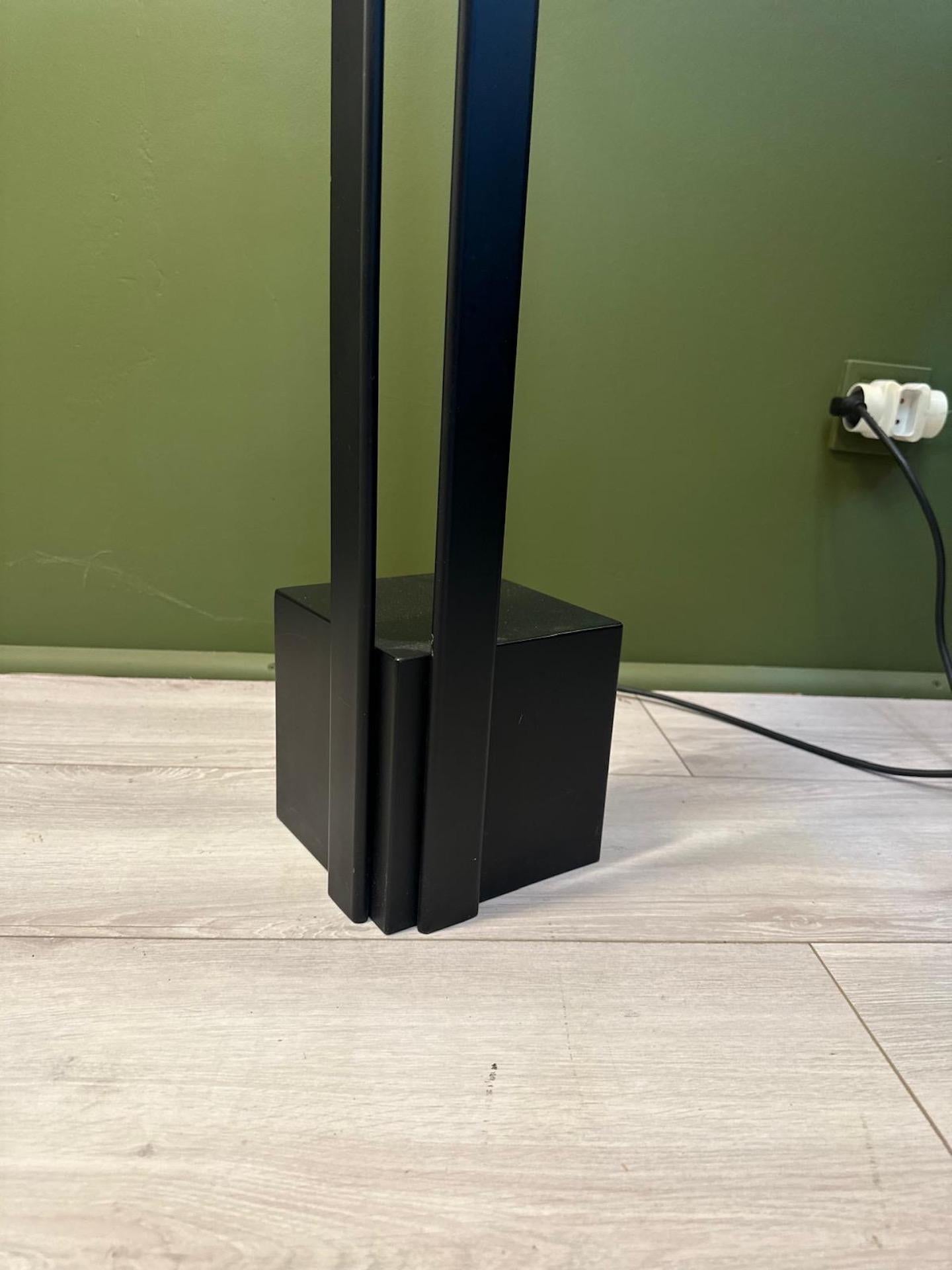 Late 20th Century Mid-century Metal Floor Lamp by Sabine Charoy, 1980s For Sale
