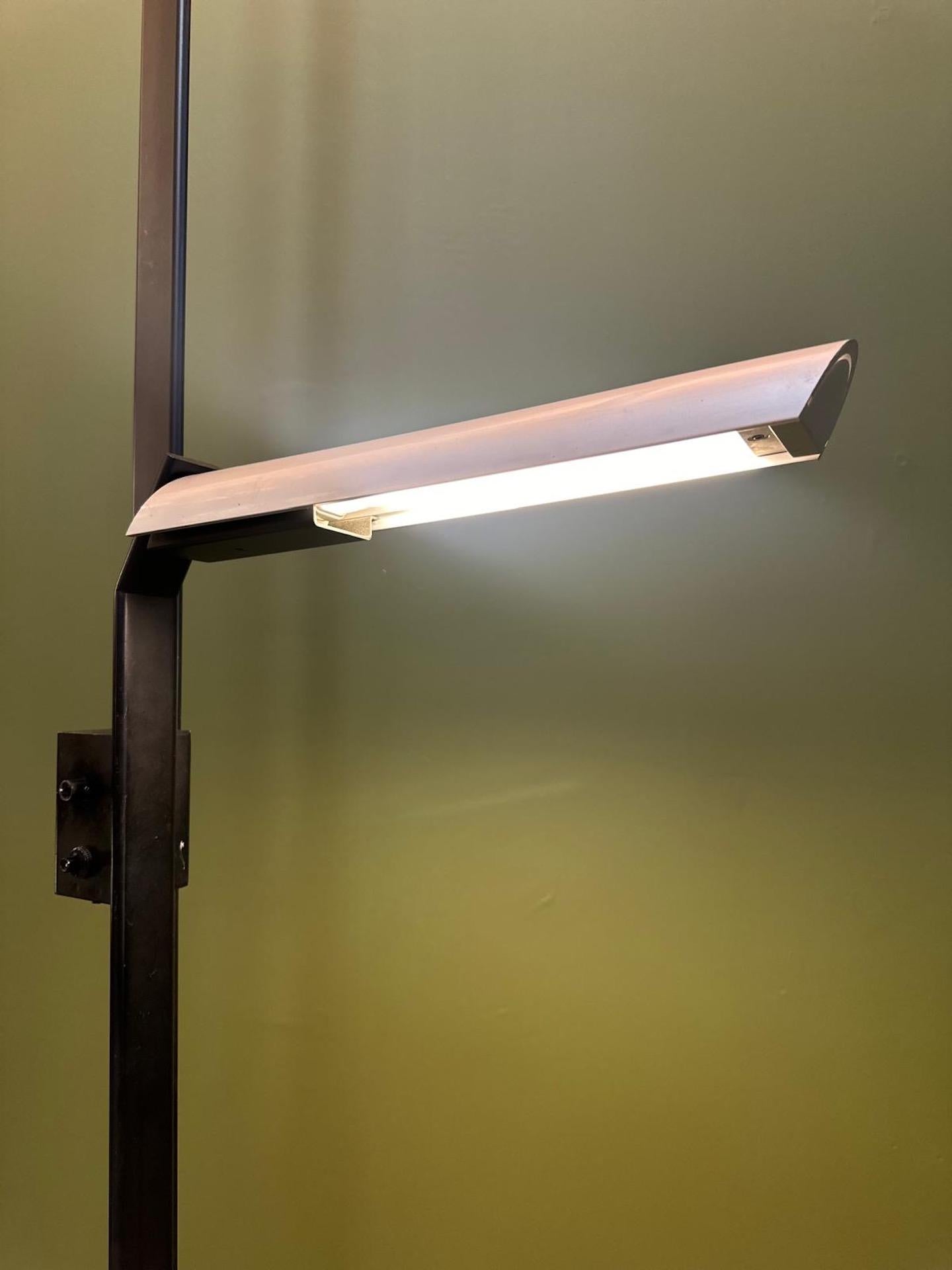 Mid-century Metal Floor Lamp by Sabine Charoy, 1980s For Sale 2