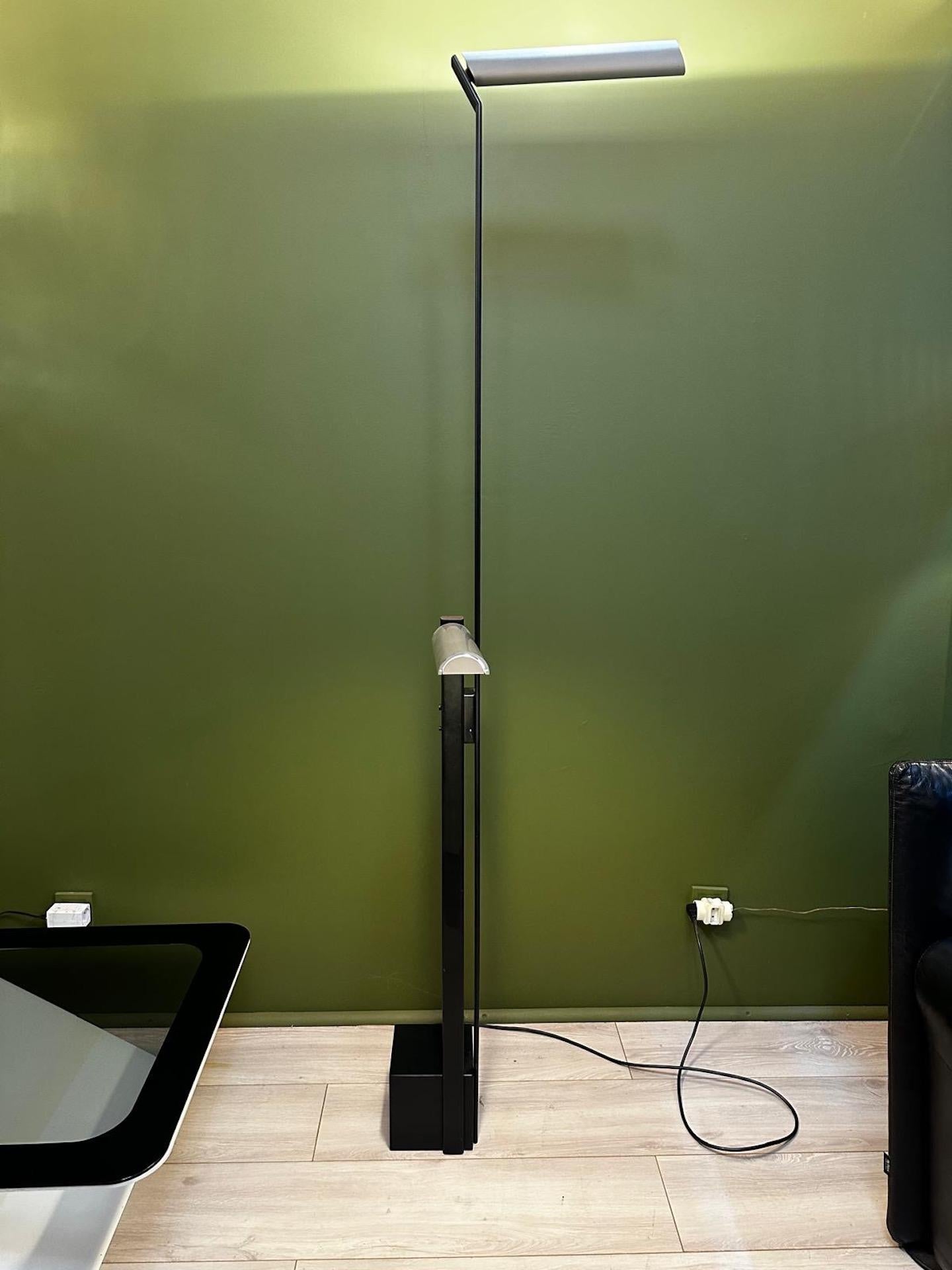 Mid-century Metal Floor Lamp by Sabine Charoy, 1980s For Sale 4