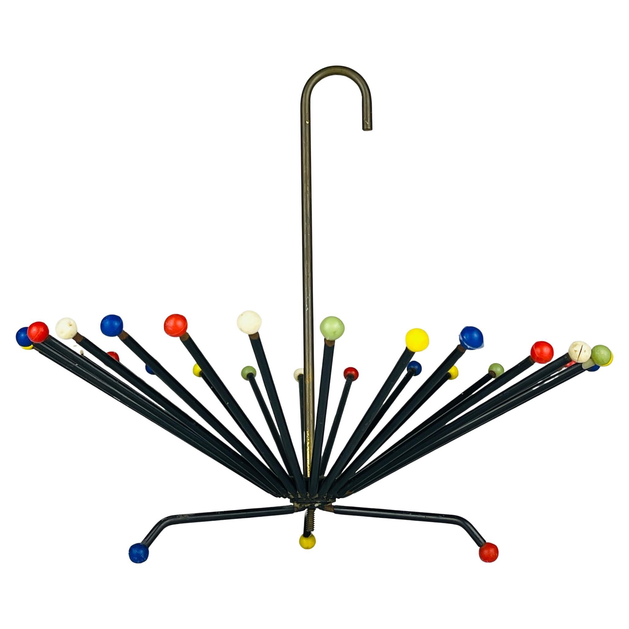 Mid-century metal fruit vase, Italy 1960s For Sale