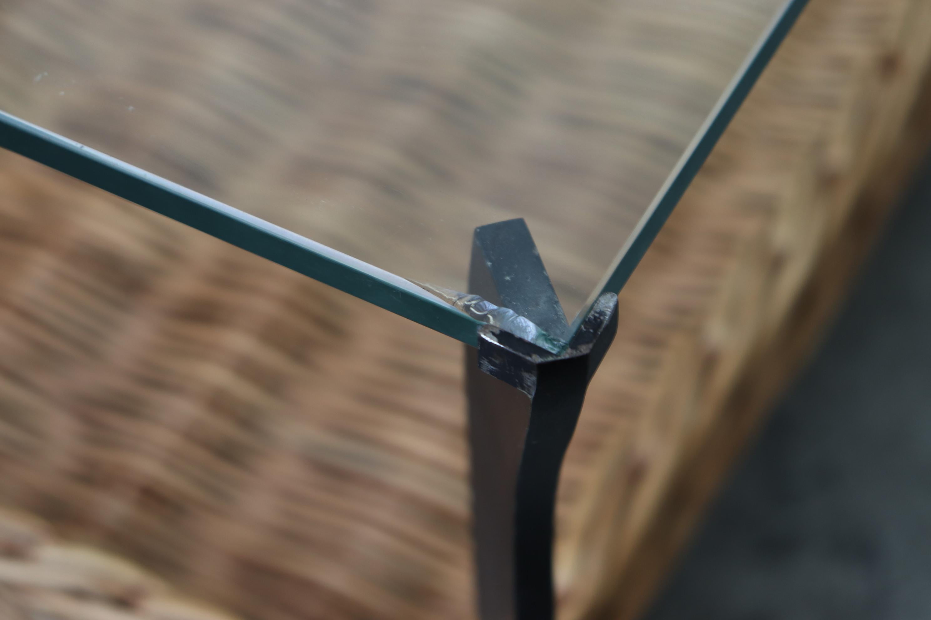 rattan and glass coffee table