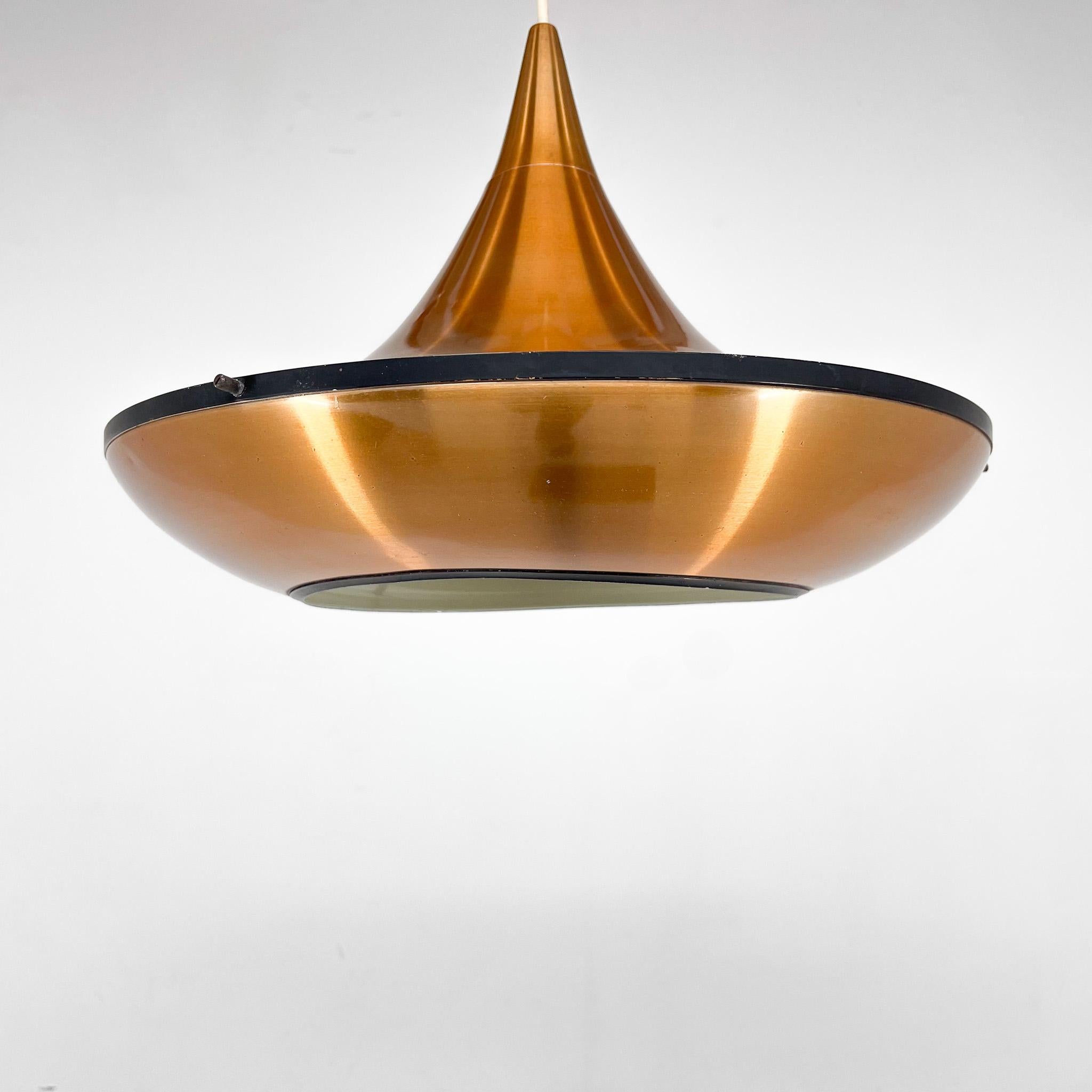 Midcentury Metal Pendant Light, Germany For Sale 4