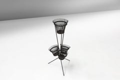 Mid-Century Metal Plant Rack by Mathieu Matégot, France, 1950s