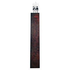 Escultura de metal de mediados de siglo de Guy Pullen 1973 Firmada