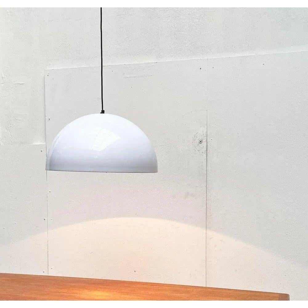 Lampada a sospensione Sonora in metallo di metà secolo di Vico Magistretti per Oluce, anni '70 in vendita 2
