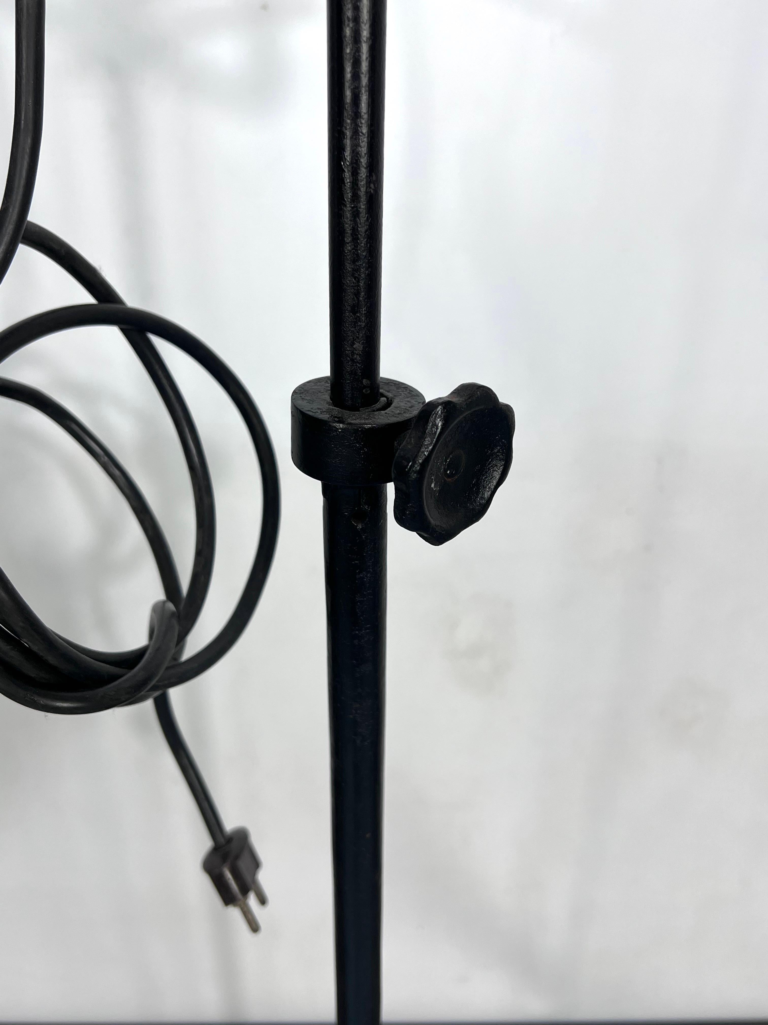 Mid-Century Metal Studio Photographer Lamp, Italy 1940s For Sale 5