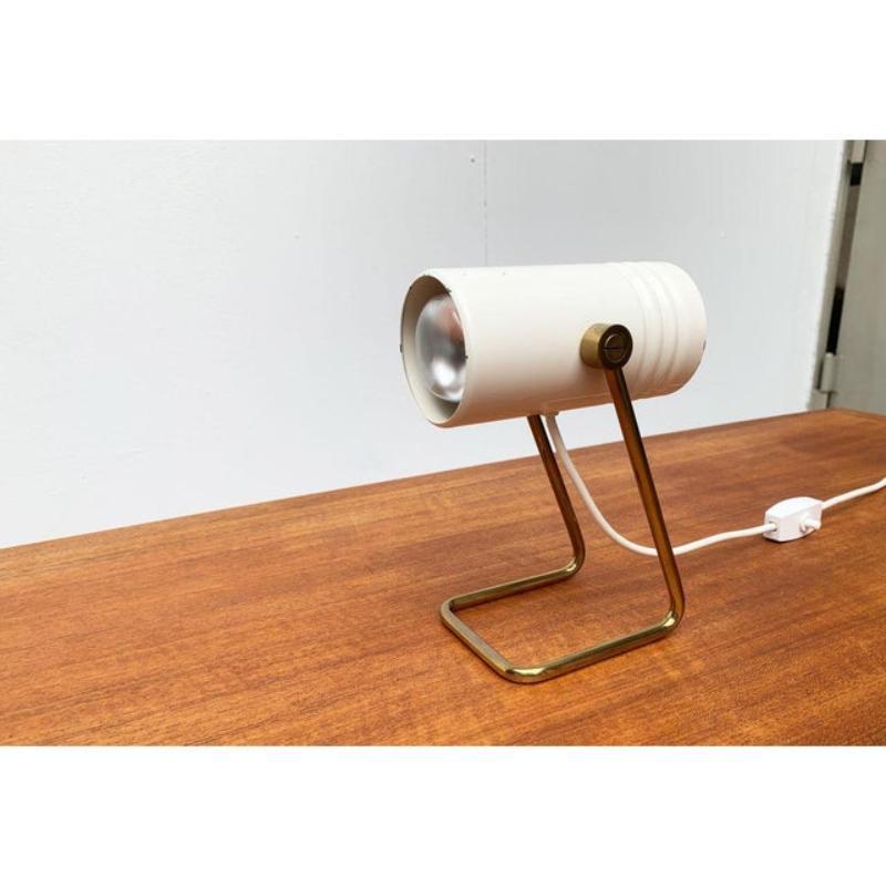 Lampe à poser en métal du milieu du siècle Bon état - En vente à Hamburg, DE