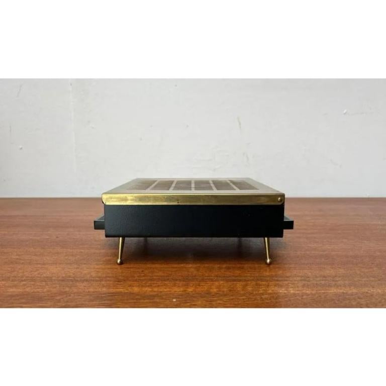 Mid-Century Modern Chauffe-théière en métal du milieu du siècle, années 1960 en vente