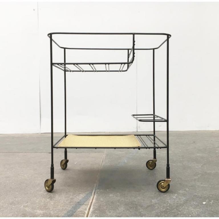Chariot en métal du milieu du siècle, années 1950 en vente 6