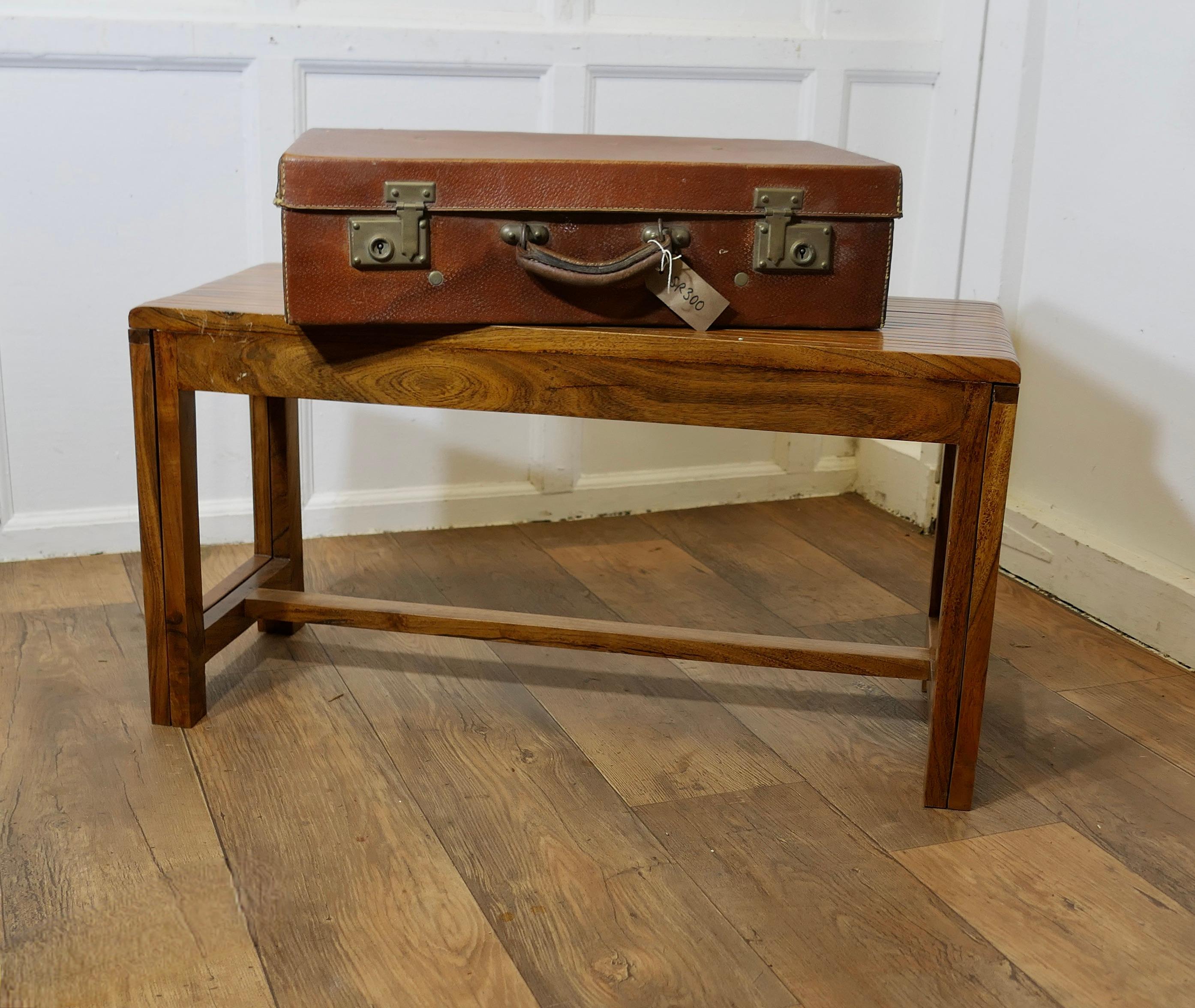 Mid Century Metamorphic Extending Teak Luggage Rack, Coffee Table 10