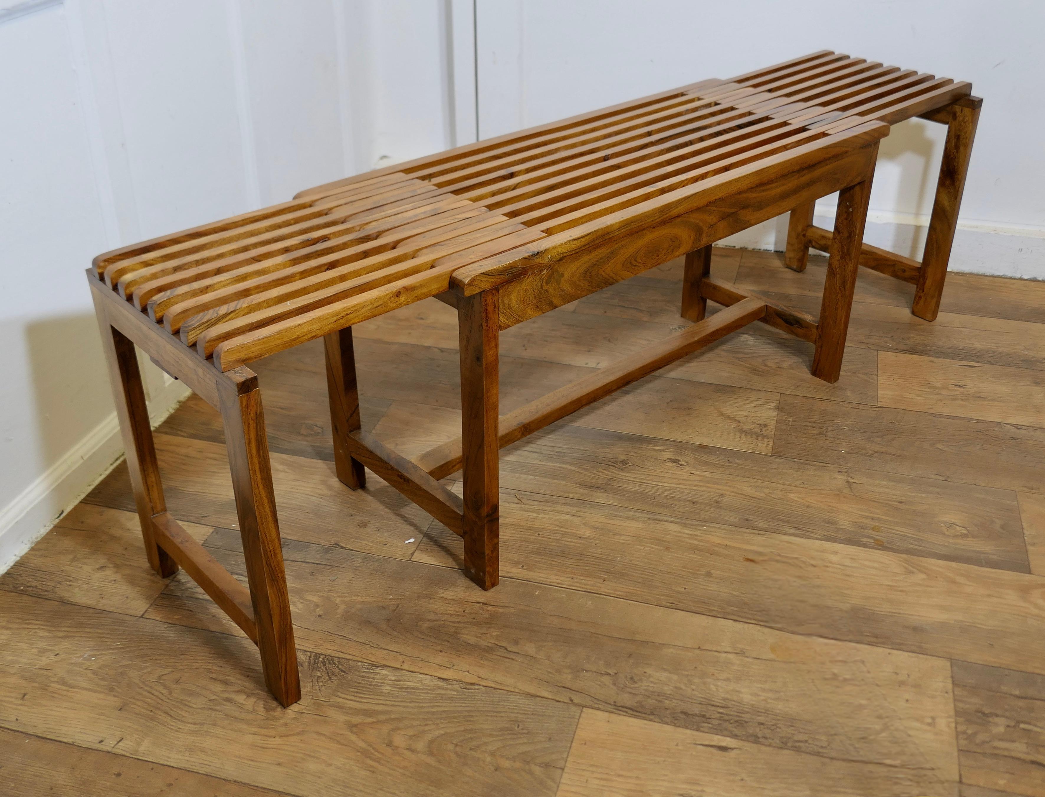 Mid Century Metamorphic Extending Teak Luggage Rack, Coffee Table 4