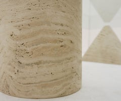 Mid Century "Metaphora" Coffee Table by Massimo et Lella Vignelli, Travertine