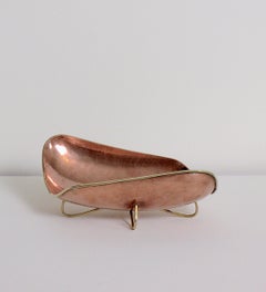 Mid Century Mexican Copper and Brass Dish