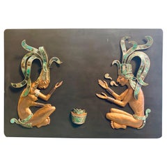 Mid-Century Mexican Los Castillo Mayan Wall Panel