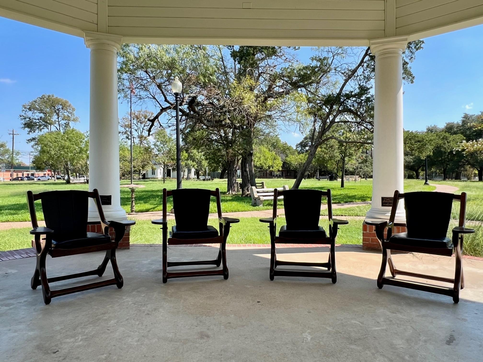 Mid-Century Mexican Modern Don Shoemaker Senal SA Sling Swinger Chairs Set of 4 For Sale 7