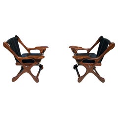 Mid-Century Mexican Modern Don Shoemaker Senal SA Sling Swinger Chairs Set of 4