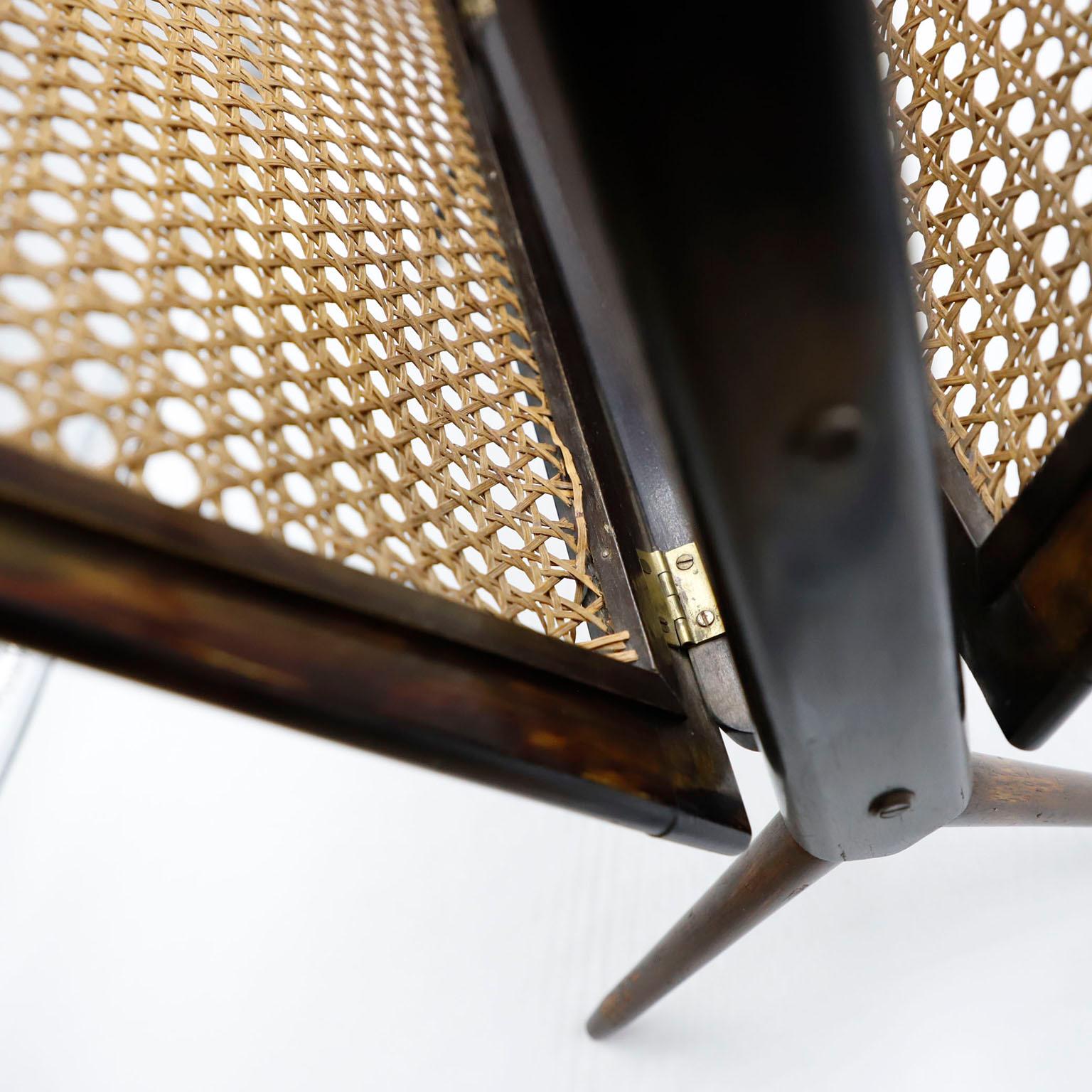 Mid-Century Modern Mid-Century Mexican Modern Folding Magazine Rack For Sale