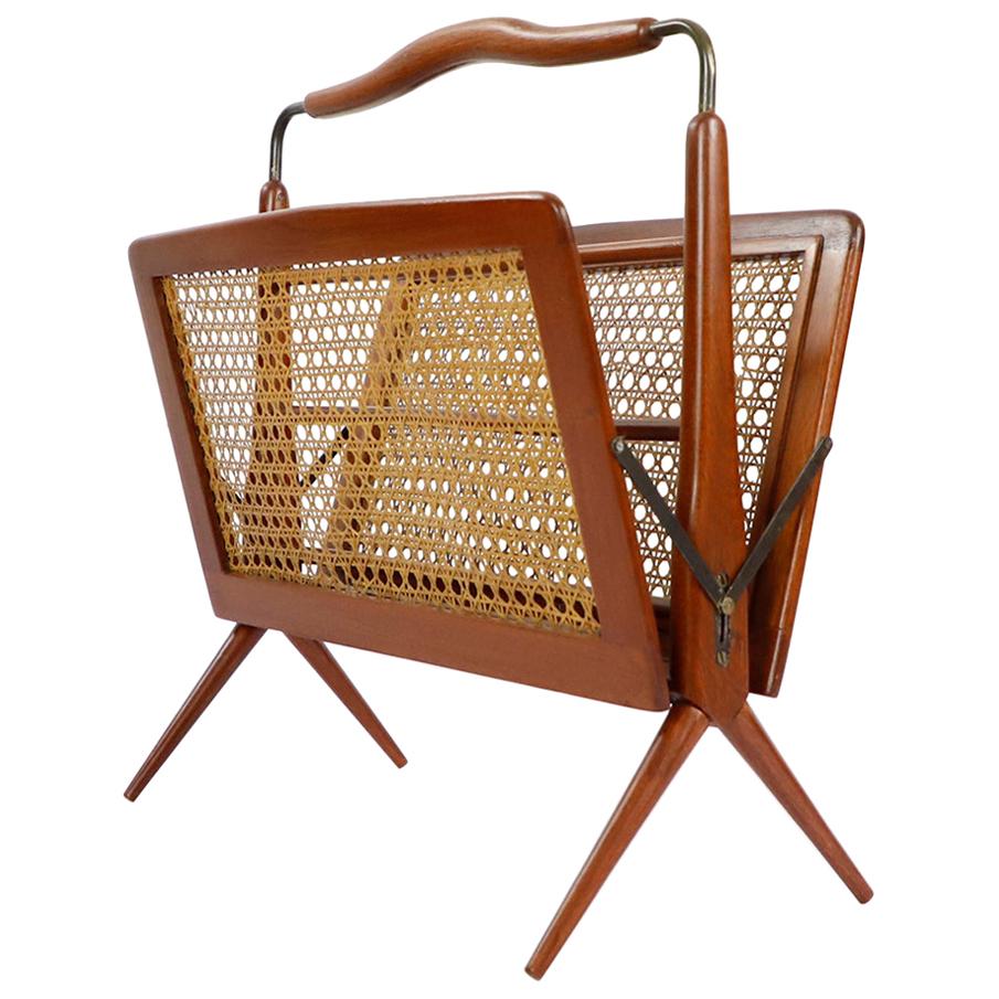 Mid-Century Mexican Modern Folding Magazine Rack