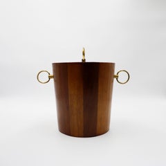 Mid-Century Mexican Modern Ice Bucket Made in Tropical Woods