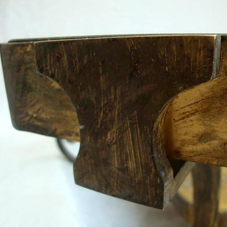 Mid-Century Modern 1950s Sculptural Brass and Eglomise Coffee Table Arturo Pani Mexico City