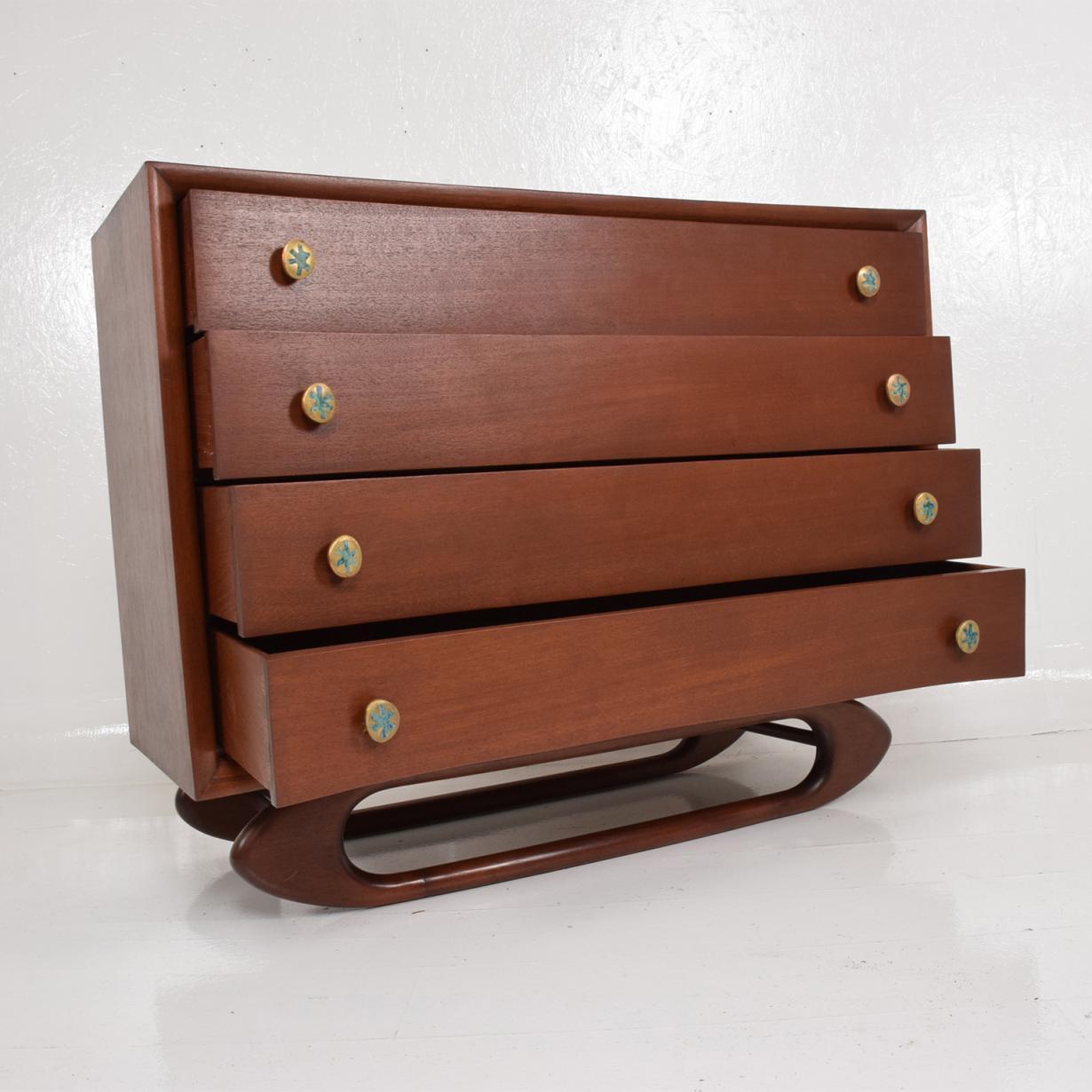 Mid-20th Century Midcentury Mexican Modernist Chest of Drawers Dresser Frank Kyle Pepe Mendoza