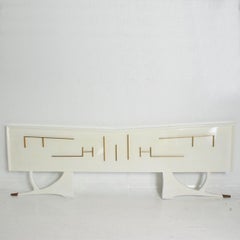 Midcentury Mexican Modernist King Size Headboard Attributed Frank Kyle
