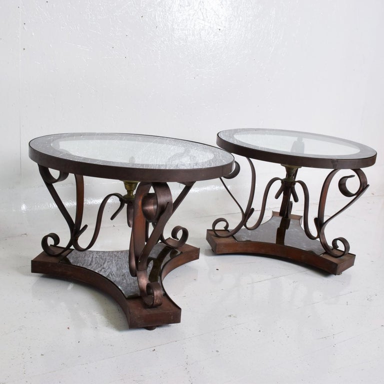 Midcentury Mexican Modernist Pair Of Side Tables By Arturo Pani Sculptural Rou