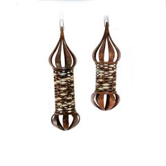 Skulpturale Hängelampen von Pepe Mendoza aus Bronze mit Malachit, 1950er Jahre