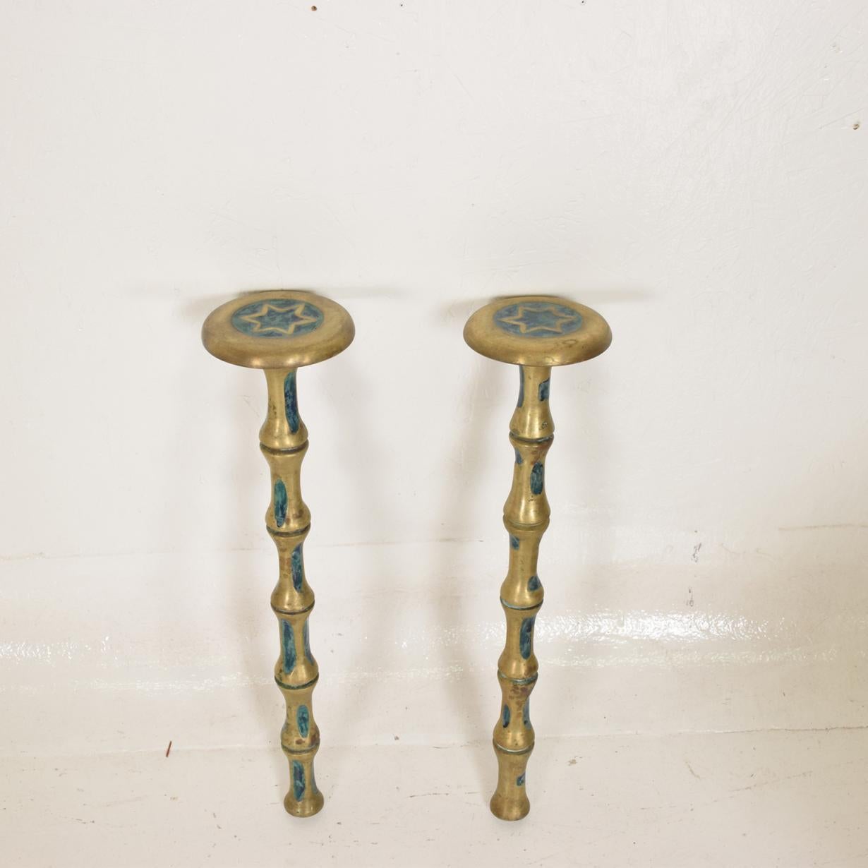Brass Midcentury Mexican Modernist Pepe Mendoza Set of Four Legs for Coffee Table