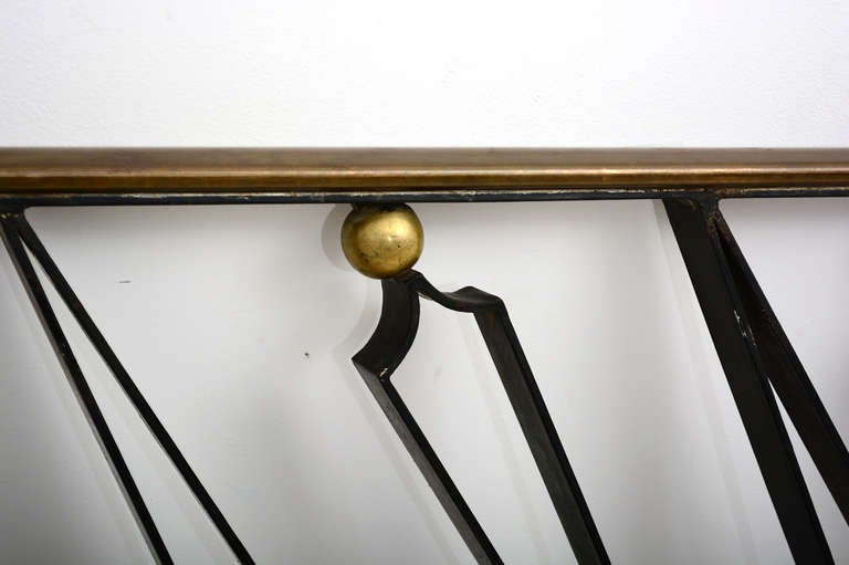 Midcentury Mexican Modernist Talleres Chacon Handrail, Short Arturo Pani In Good Condition In Chula Vista, CA