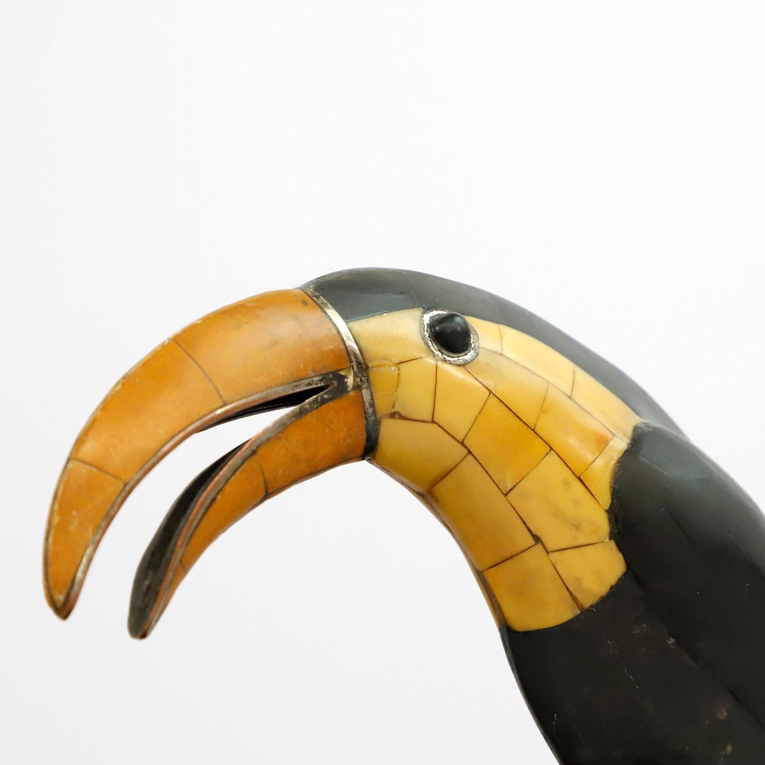 Mid-Century Modern Mid-Century Mexican Pitcher with Toucan Handle by Emilia Castillo